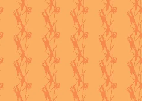 Vector texture background, seamless pattern. Hand drawn, orange colors. Illustrazione stock
