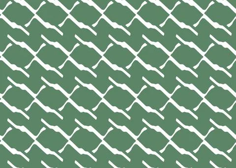 Vector texture background, seamless pattern. Hand drawn, green, white colors. Stock Illustration