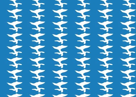 Vector texture background, seamless pattern. Hand drawn, blue, white colors. Illustrazione stock