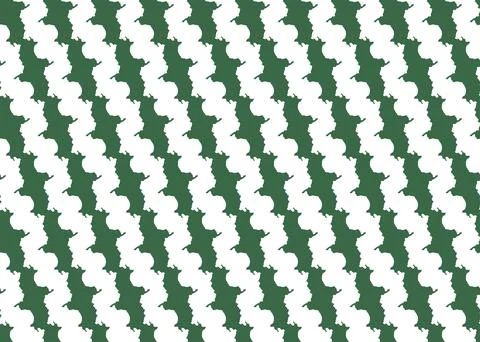 Vector texture background, seamless pattern. Hand drawn, green, white colors. Stock Illustration