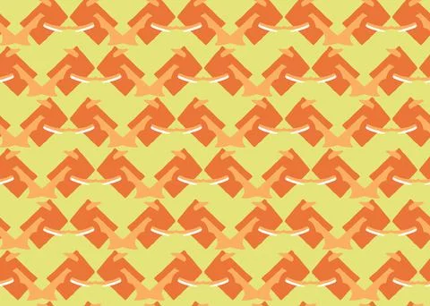 Vector texture background, seamless pattern. Hand drawn, yellow, orange, whit Stock Illustration