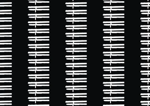 Vector texture background, seamless pattern. Hand drawn, black, white colors. Stock Illustration