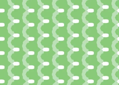 Vector texture background, seamless pattern. Hand drawn, green, white colors. Stock Illustration