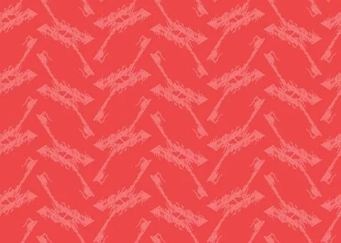 Vector texture background, seamless pattern. Hand drawn, red colors. Stock Illustration