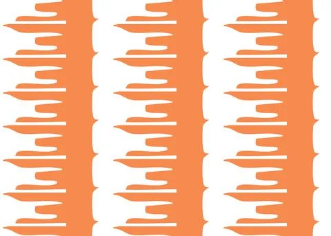 Vector texture background, seamless pattern. Hand drawn, orange, white colors Stock Illustration