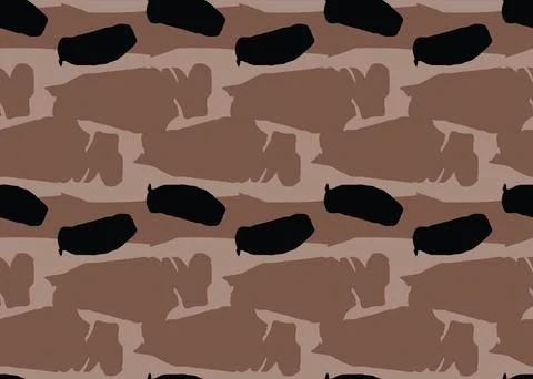 Vector texture background, seamless pattern. Hand drawn, brown, black colors. Stock Illustration