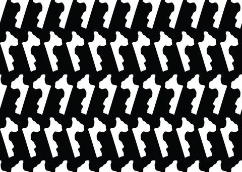 Vector texture background, seamless pattern. Hand drawn, black, white colors. Stock Illustration