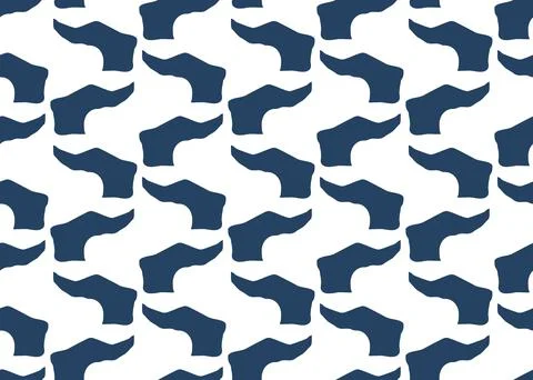 Vector texture background, seamless pattern. Hand drawn, blue, white colors. Illustrazione stock