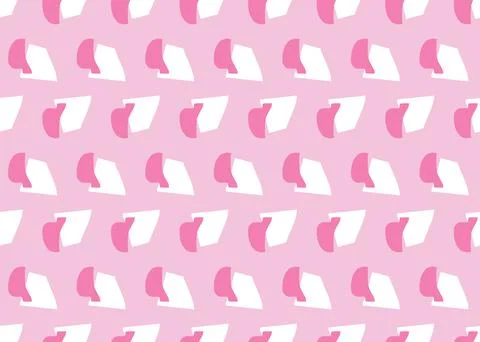Vector texture background, seamless pattern. Hand drawn, pink, white colors. Stock Illustration