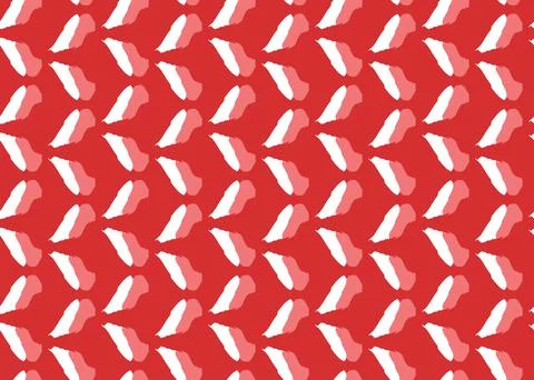 Vector texture background, seamless pattern. Hand drawn, red, white colors. Stock Illustration