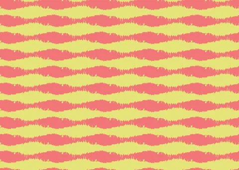 Vector texture background, seamless pattern. Hand drawn, red, yellow colors. Stock Illustration