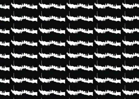 Vector texture background, seamless pattern. Hand drawn, black, white colors. Stock Illustration