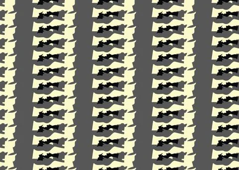 Vector texture background, seamless pattern. Hand drawn, grey, yellow, black  Stock Illustration