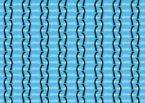 Vector texture background, seamless pattern. Hand drawn, blue, black, white c Stock Illustration