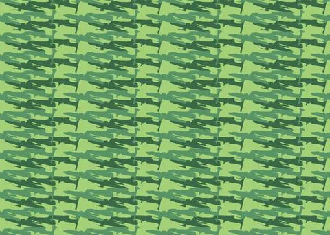 Vector texture background, seamless pattern. Hand drawn, green colors. Illustrazione stock