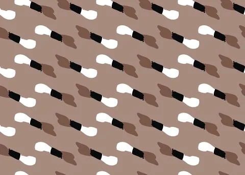 Vector texture background, seamless pattern. Hand drawn, brown, black, white  Stock Illustration