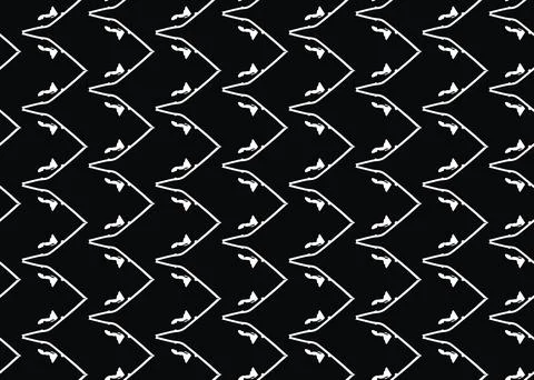 Vector texture background, seamless pattern. Hand drawn, black, white colors. Stock Illustration