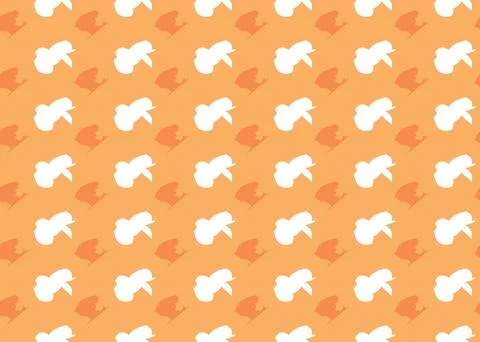 Vector texture background, seamless pattern. Hand drawn, orange, white colors Stock Illustration