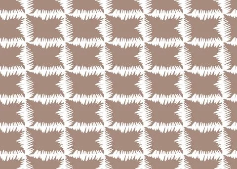 Vector texture background, seamless pattern. Hand drawn, brown, white colors. Stock Illustration