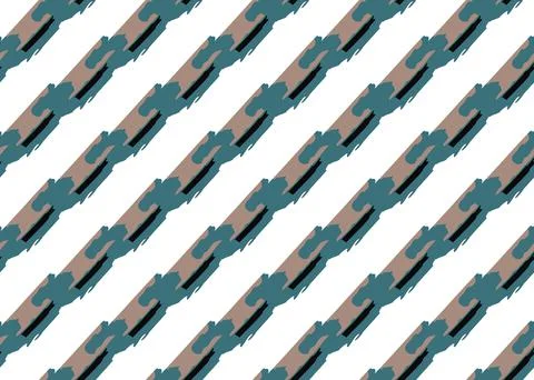 Vector texture background, seamless pattern. Hand drawn, blue, brown, black,  Stock Illustration