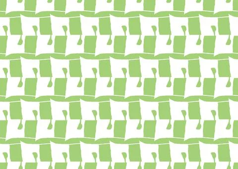 Vector texture background, seamless pattern. Hand drawn, green, white colors. Stock Illustration