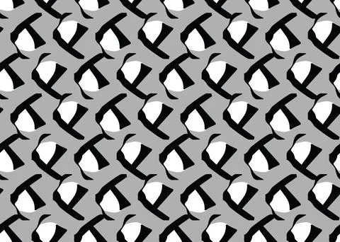 Vector texture background, seamless pattern. Hand drawn, black, grey, white c Stock Illustration