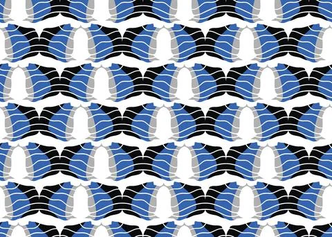 Vector texture background, seamless pattern. Hand drawn, blue, black, grey, w Stock Illustration