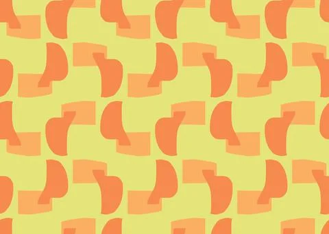 Vector texture background, seamless pattern. Hand drawn, yellow, orange, whit Stock Illustration