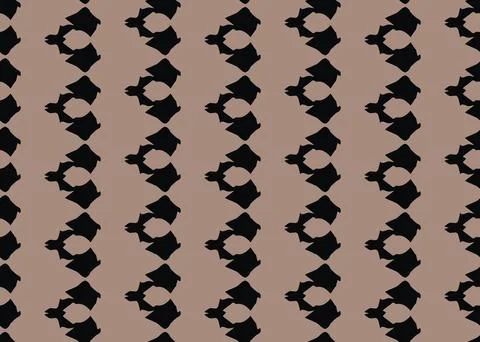 Vector texture background, seamless pattern. Hand drawn, brown, blue colors. Stock Illustration