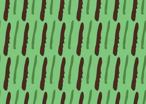 Vector texture background, seamless pattern. Hand drawn, brown, green colors. Illustrazione stock