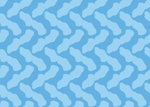 Vector texture background, seamless pattern. Hand drawn, blue colors. Stock Illustration