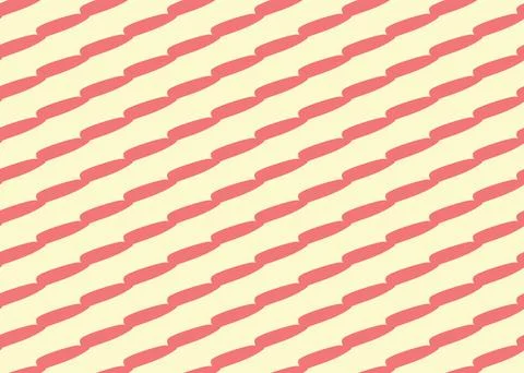 Vector texture background, seamless pattern. Hand drawn, red, yellow colors. Stock Illustration