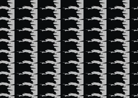 Vector texture background, seamless pattern. Hand drawn, black, grey colors. Stock Illustration