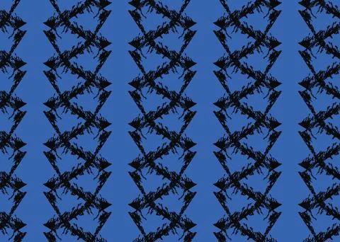 Vector texture background, seamless pattern. Hand drawn, blue, black colors. Illustrazione stock