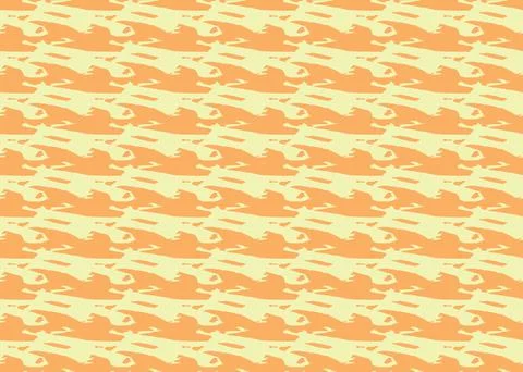Vector texture background, seamless pattern. Hand drawn, orange, yellow color Stock Illustration