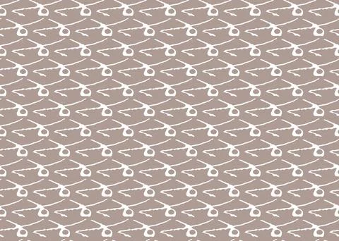 Vector texture background, seamless pattern. Hand drawn, brown, white colors. Stock-Illustration