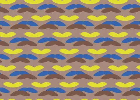 Vector texture background, seamless pattern. Hand drawn, brown, yellow, blue  Stock-Illustration