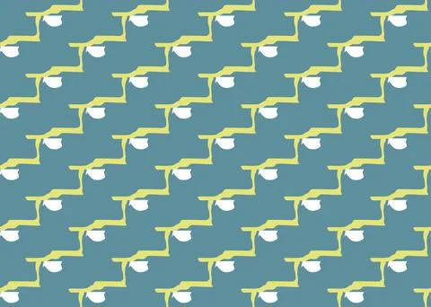 Vector texture background, seamless pattern. Hand drawn, blue, yellow, white  Stock Illustration