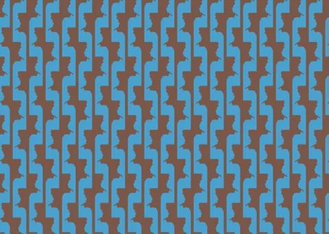 Vector texture background, seamless pattern. Hand drawn, blue, brown colors. Illustrazione stock