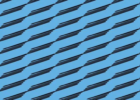 Vector texture background, seamless pattern. Hand drawn, blue, black colors. Illustrazione stock