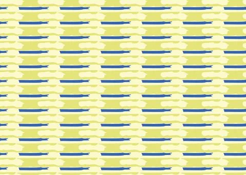 Vector texture background, seamless pattern. Hand drawn, yellow, blue colors. Stock Illustration
