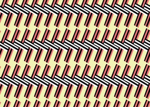 Vector texture background, seamless pattern. Hand drawn, yellow, red, black,  Stock Illustration