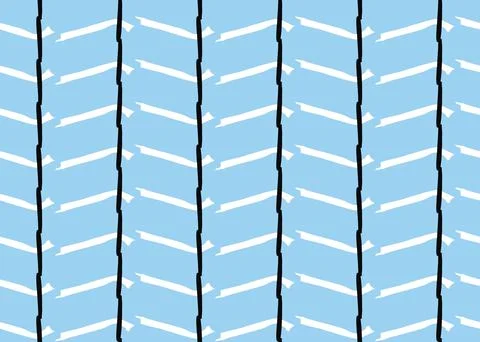 Vector texture background, seamless pattern. Hand drawn, blue, white, black c Illustrazione stock