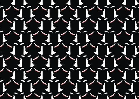 Vector texture background, seamless pattern. Hand drawn, black, red, white co 스톡 일러스트