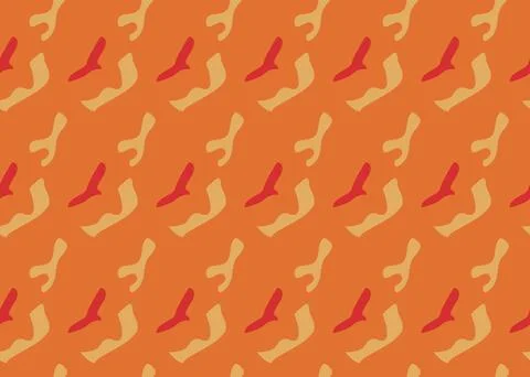 Vector texture background, seamless pattern. Hand drawn, orange, yellow, red  Illustrazione stock