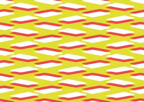 Vector texture background, seamless pattern. Hand drawn, yellow, red, white c Stock Illustration
