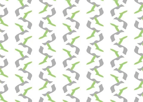 Vector texture background, seamless pattern. Hand drawn, green, grey, white c Stock Illustration