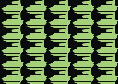 Vector texture background, seamless pattern. Hand drawn, green, black colors. Stock Illustration