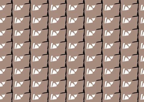 Vector texture background, seamless pattern. Hand drawn, brown, black, white  Stock Illustration
