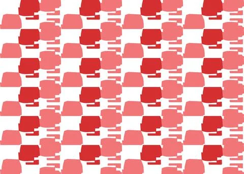 Vector texture background, seamless pattern. Hand drawn, red, white colors. 스톡 일러스트